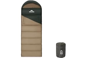 Naturehike Sacco a Pelo,3 Stagioni per Adulti,Gemellabile L e R,Oversize,Ultraleggero Portatile Compatto con Sacca di Compressione,Combina Matrimoniale