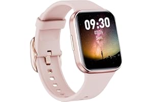 WalkerFit A1 Smart Watch for Woman Man, Fitness Tracker with Heart Rate/Sleep Monitor,Pedometer, IP68 Waterproof, 1.7" Touch Screen, Activity Tracker with Calories, Support Android iPhone iOS, Pink