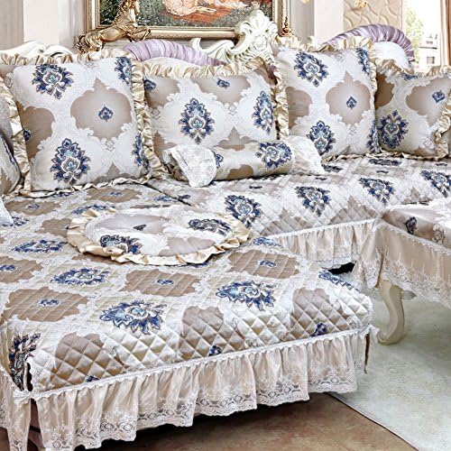 European Fabric Sofa Towel/Anti-skid Sofa Mat/Simple Modern Sofa Towel/Four Seasons All Sets Of Hoods-C 88x80cm(35x31inch)
