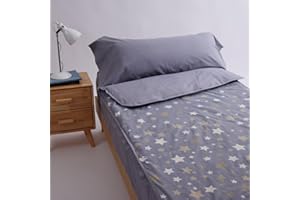 10XDIEZ Sacos nórdicos Ajustables (Galaxy Gris - Cama 105cm)