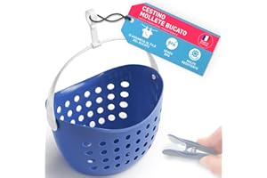 cestello portamollette, vuoto (1 pezzo, classic blue/manico bianco) di culiclean