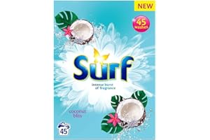 STAR FASHION GLOBAL LTD Surf Washing Powder Coconut Bliss, 230 Wash - Fabric Care Laundry Powder for Brilliantly Clean Laundry Every Time - Suitable For Cold & Hot Washes