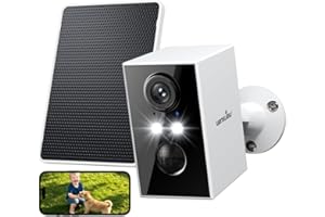 wansview Solar Security Camera Outdoor Wireless, 2K Outdoor Camera, Battery Operated CCTV Cameras House Security, PIR Detection, Colour Night Vision, TF Card & Cloud Storage, IP65