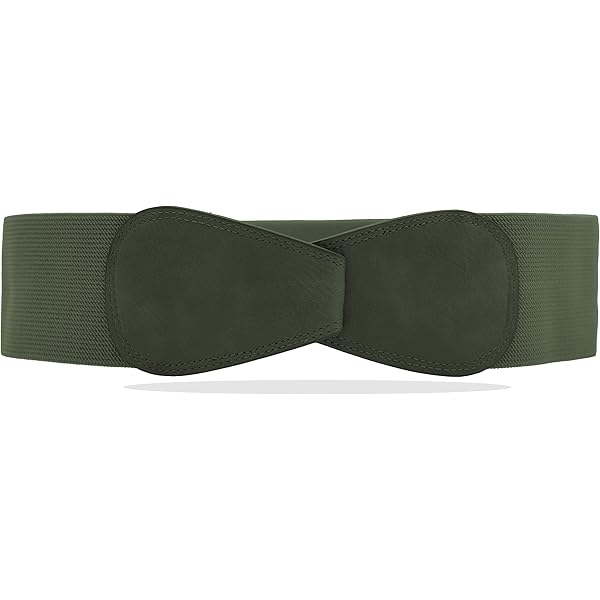 JasGood Brede riem elastische tailleriem voor jurken, stretchy heupriem, gouden gesp, A-zwart, 80cm (Passt zur Taillengröße 60cm-70cm