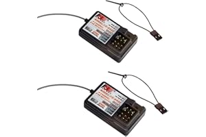 Xiangtat 2 receptores Flysky FS-GR3E, 2.4G 3CH Receptor DC 5V para FS-GT2 FS-GT2B FS-GT3B FS-GT3C FZ-IT4S RC Transmisor de coche y barco