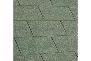 Gartenpirat Tejas bituminosas rectangulares para 2m² de Superficie Color Verde