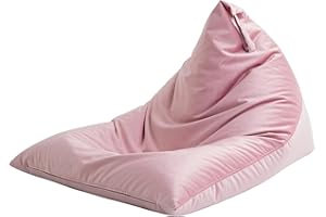 Nobildonna 1,2 m Sitzsack-Stuhlbezug (ohne Füllstoff) für Erwachsene, 400L extra großer dreieckiger Sitzsack-Stuhlbezug, waschbarer Sitzsack ohne Füllung, ultraweiches faules Sofa, Premium-Samtbezug