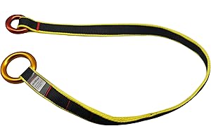SOB Fausses Fourche Cambium Saver avec Anneaux Arboriste d'arbre Economiseur de Friction de Corde Passant de Ceinture Drisse Ancre Récupérable Equippement d’Escalade 22KN 35,4 Pouces