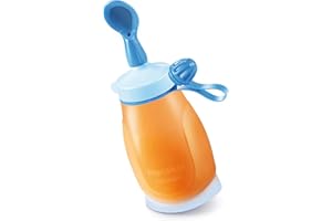 Tescoma 667660 Papu Papi Bottiglia Morbida con Cucchiaio, 200 ml, Azzurro