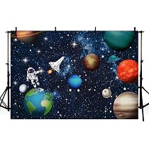 Sfondo Fotografico Spazio 1.5x1m - Astronave E Finestra Vista Universo Per Feste E Decorazioni