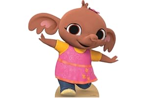 STAR CUTOUTS SC4047 Sula Star Mini Bing Animation Cardboard Cutout l Party Decoration l Birthdays l Puppet Show Props l Official Bing Supplies, Multicolor,Small