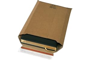 PACKSMART Versandtaschen Premium aus Mikro-Wellpappe Karton DIN A4-353x250mm bis 50mm Füllhöhe (PS.403) (25)