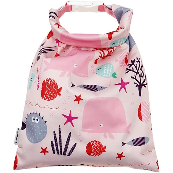 Neceser Playa Impermeable Bolsa Impermeable Para Pañales O Natación  25x35cm Tela De Poliéster Con TPU Diseño Sweet Baby Neceser Impermeable 