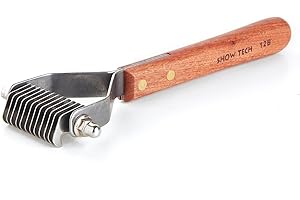 TRANSGROOM Show Tech - Slanatore Professionale 12 Lame - Speed ​​Stripper Fine - Strumento per la rimozione del Pelo. Spazzola Stripping