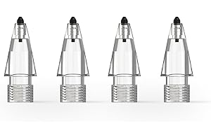 Metapen Air-Flex Softer Apple Pencil Tips, 4 Pack, Quieter Replacement Tip for Apple Pencil 1st/2nd Gen & USB-C, No Screen Damage, Smooth and Precise Writing for iPad Pro/Air/Mini