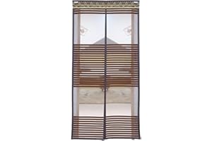 Liveinu Zanzariera Magnetica Per Porte Finestre Tenda Zanzariera Con Magneti Rete Anti Zanzare Zanzariera Caffè 140x240cm