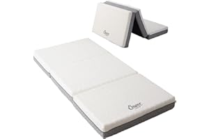 ‎EMOOR EMOOR Japanische Futonmatratze Dreifach Gefaltet Typ Premium 65 x 180 cm Weiß und Grau Hochdichter Extra Dicker Abnehmbarer Bezug Dreilagiger Urethanschaum