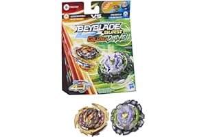 HASBRO Beyblade Burst QuadDrive, Pack de 2 toupies de compétition Destruction Ifritor I7 et Stone Nemesis N7