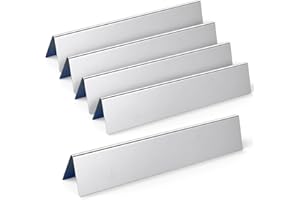 Gardenz 38.9cm 7636 Flavorizer Bars per Weber Serie Spirit 200 (con manopole Anteriori), Acciaio Inox Piastra Diffusore Accessori, per Spirit I E210/220 & II E210/S210, 5 Pezzi