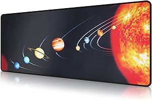 EFISH Duża podkładka pod mysz do gier (80x30x0.3cm) z przeszytymi krawędziami, rozszerzona podkładka pod mysz, trwała, antypoślizgowa podstawa z naturalnej gumy