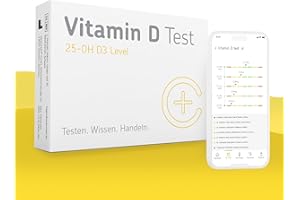 ‎CERASCREEN Vitamin D Test Kit von CERASCREEN - Spiegel messen und Bedarf erkennen mit dem Testkit für zu Hause | Zertifiziertes Labor | Konkrete Handlungsempfehlungen und Gesundheitsinformationen