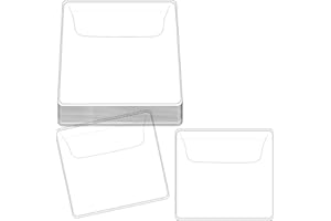 GOSKNOR 25pcs Single Pocket Coin Sleeves, Clear Plastic Coin Holders Protective Pages Small Pouches Wrappers Protectors Supplies for All Currency Bills Collectors