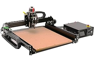 FoxAlien Fresadora CNC de Escritorio/máquina de grabado 4040-XE con caja transparente, fresadora de 3 ejes para madera, grabado acrílico, tallado de aluminio
