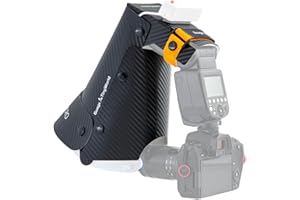 ZTIANFOTO Guage Slimline Diffuseur de flash macro – Diffuseur macro compact pour objectifs de moins de 60 mm, flash pliable pour macrophotographie, fleurs, insectes et détails (version fine)