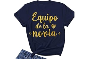 JPHCHSC Camiseta De La Mariee Team Bride para Mujer, Top De Dama De Honor, Camisetas De Despedida De Soltera, Camisetas De Manga Corta, Tops del Equipo De La Mariee 033