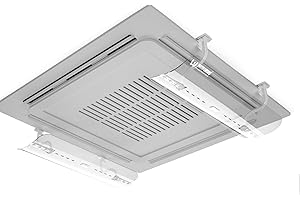 WITFORMS/CASSETTE - Deflector de aire de CA ajustable adecuado para salidas de aire acondicionado de cassette. Mejora la circulación de refrigeración y calefacción