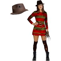 Funidelia Official Krueger Costume with Hat - Nightmare on Elm Street for  Women, Dress and Socks - Adult Outfit for Parties, Carnival and Halloween -  Size XS : Amazon.de: Toys
