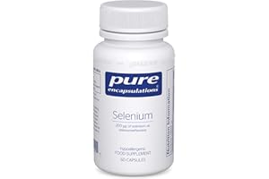 Pure Encapsulations Selenium 200ug - Organic Selenomethionine Supplement for Immune and Thyroid Function Support - 60 Vegetarian Capsules