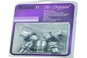 McGard Tuercas antirrobo M14x1.50 - Planas - Longitud 42.6 mm (apertura de llave 22 mm) Cromadas