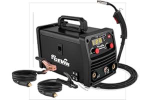 CEVIK PRO CE-MINIMIG120N - Soldador Inverter FLUX/MIG/TIG/MMA - 120A 40% - 230V - Hilo hasta 0.9mm - LED - Incluye Antorcha MIG fija, pinza masa, bobina hilo FLUX