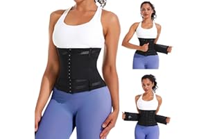 Yixinly Ceinture Abdominale Femme, Ceinture de Sudation Ceinture Post Accouchement Minceur Taille Formateur Taille Shaper, Ceinture Abdominale pour Hommes et Femmes Noir