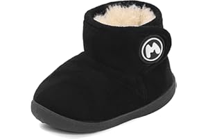 LACOFIA Bottes Hiver Bébé Garçons Filles Bottines Neige Fourrées Enfant Chaussures Hiver Chaudes avec Semelle en Caoutchouc Antidérapante 20-25 EU