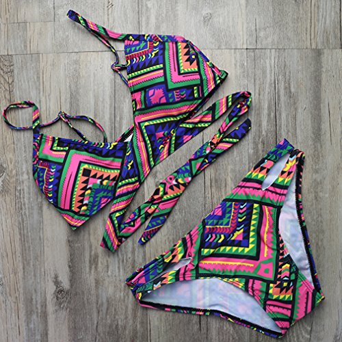 Kidslove Sexy Bikini Damen Retro Damen Bandeau damen sexy Bademode Badeanzug Schwimmanzug Sport Bikini - 2