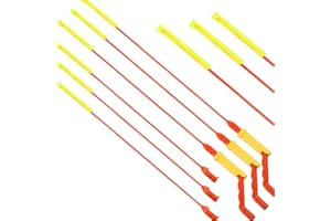 LONSVTTU Ablauf Waschbecken Schlangen Ablauf Verstopfung Entferner Reinigungswerkzeug für Haarablauf Entlastungsbohrer Abfluss Verstopfung Entfernung Kit mit Drehgriff und Mikrohaken Nachfüllstäben (6)