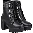 Shoetopia Women Shoeopia & Girls Strappy High Ankle Boot Buckle Ankle Boots