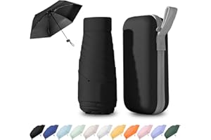 Ancuioyz Umbrella Mini - Portable Compact for Women & Men, Lightweight for Rain or Shine, Travel-Friendly Sun Protection