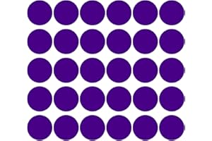 PATIKIL 6" Rond Sol Autocollant, 30 Paquet Sol Place Marqueur Auto Adhésif Imperméable Vinyle Ligne Haut Signe Décoratif Autocollants pour Salle Classe, Violet