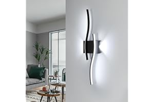 Comely Applique Murale Intérieure LED, 20 W 2250 LM Lampe Murale Moderne, Creative Line Luminaire Mural Interieur pour Chambre, Couloir, Salon, Salle à Manger, 6500K Blanc Froid, 60 CM