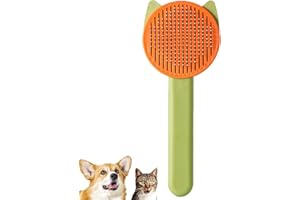 XIXKOLYU® Szczotka do usuwania sierści psa, szczotka do samodzielnego czyszczenia, do pielęgnacji zwierząt domowych, łatwo usuwa splątanie, włosy i luźne podszerstki