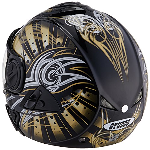 Buy Studds Full Face Helmet Downtown D1 (Black N12, M) on Amazon