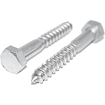 Viti Esagonali Per Legno, 4 X 20, 25 Pezzi, In Acciaio Inox A2/V2A