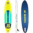 JS Inflatable Stand Up Paddle Board SUP Package 11ft Long 32 Ins Wide 6 Ins Thick - for All Abilities With Backpack, Leash, Paddle, Fin and Repair Kit