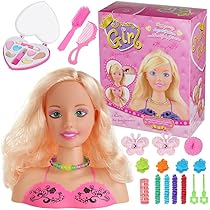 Frisierkopf Kinder Set - Haarsyling Puppe Mit Zubehör Für Mädchen Ab 3 Jahren