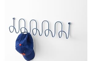 D-Segno Molly Appendiabiti da Parete Design Italiano - in Metallo Colorato, Moderno e Versatile per Ingresso, Soggiorno, Bagno e Ufficio, Ganci Appendiabiti, Attaccapanni da Muro, Made in Italy