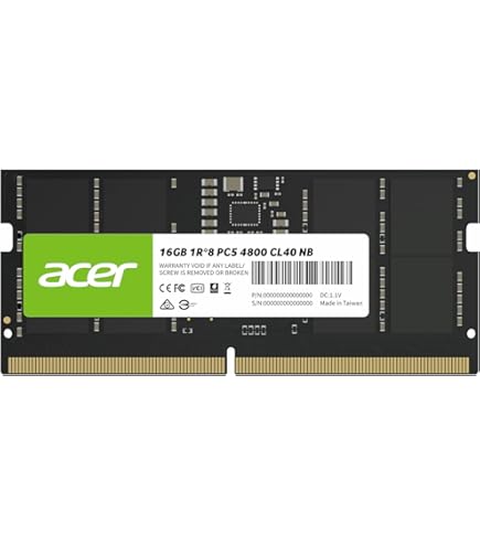Crucial Basics 16GB DDR5 4800MT/s CL40 SODIMM 260-pin 1.1V Laptop