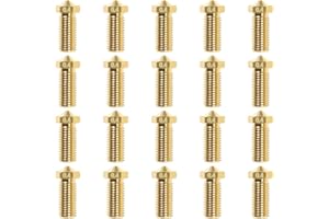 LTBL Lot de 20 buses Volcano en laiton 3D pour imprimante 3D V5 V6 (0,4 mm)